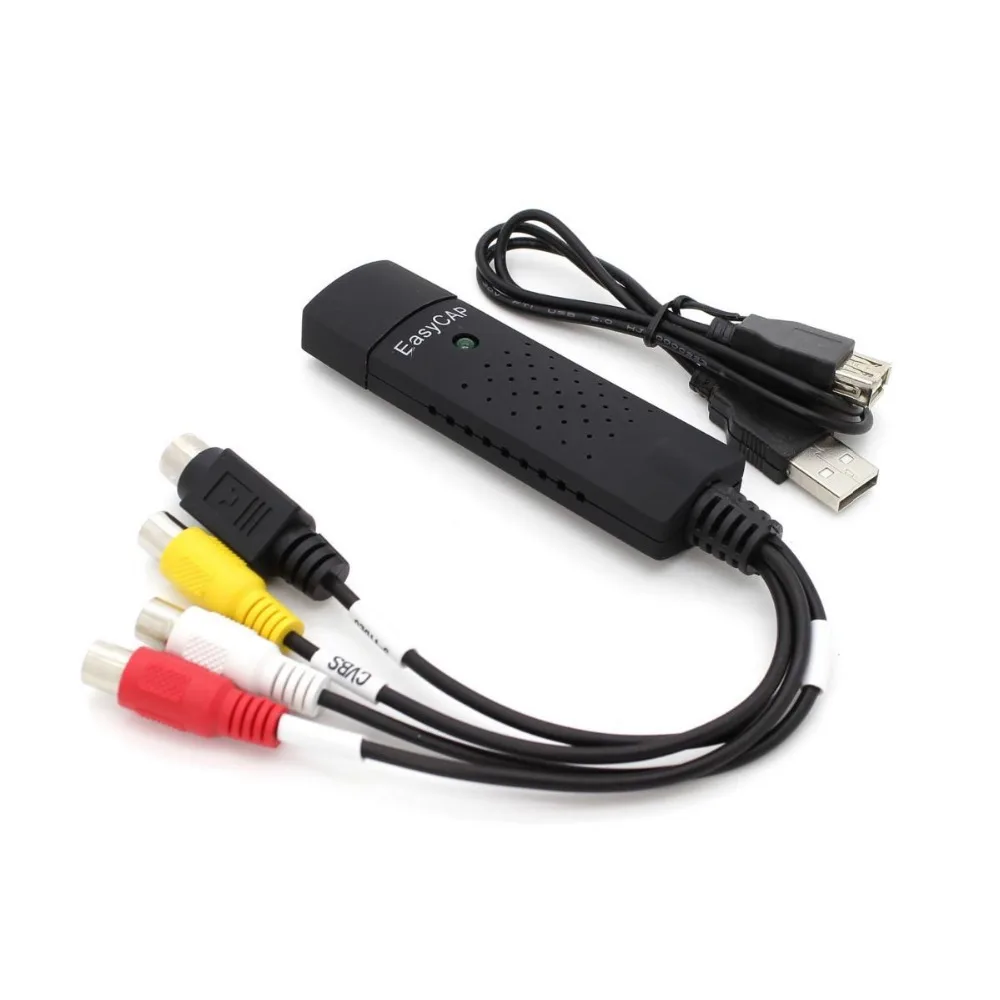 Easycap USB 2.0 аудио видео VHS к DVD конвертер адаптер карты захвата для Win7 / 8 бесплатная