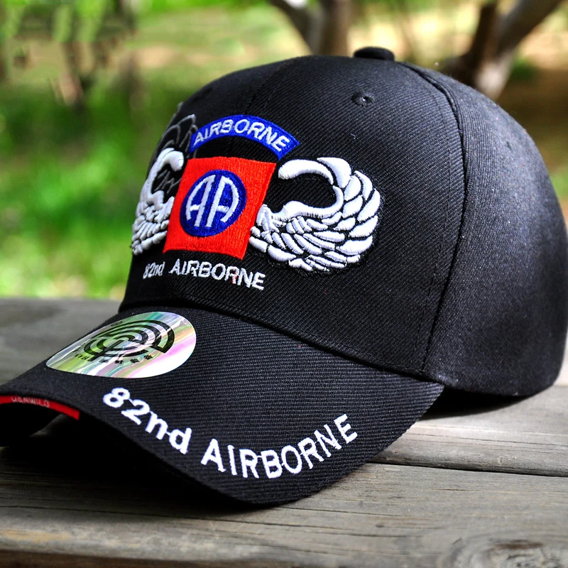 MNKNCL Мужская Американская Армия 82nd Airborne дивизия бейсбольная кепка 3D крылья Кепка