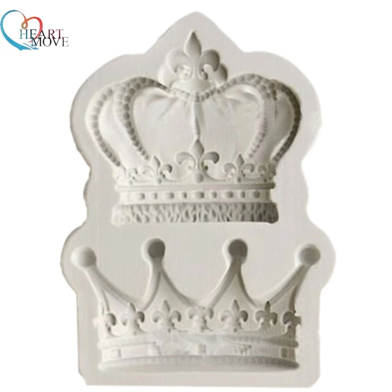 HEARTMOVE короны из принцессы Queen 3D силиконовая форма для выпечки тортов с помадной
