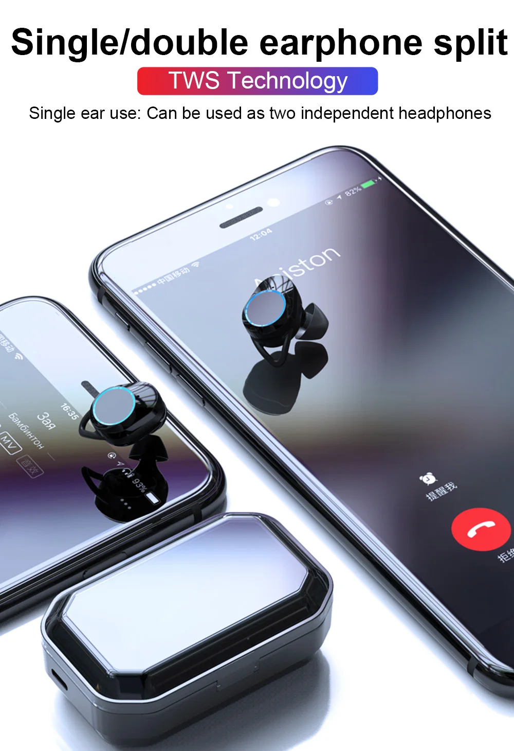 G02 TWS Беспроводные Bluetooth 5,0 наушники ipx7 водонепроницаемые с сенсорным управлением настоящие беспроводные наушники 3300 мАч Внешний аккумулятор наушники