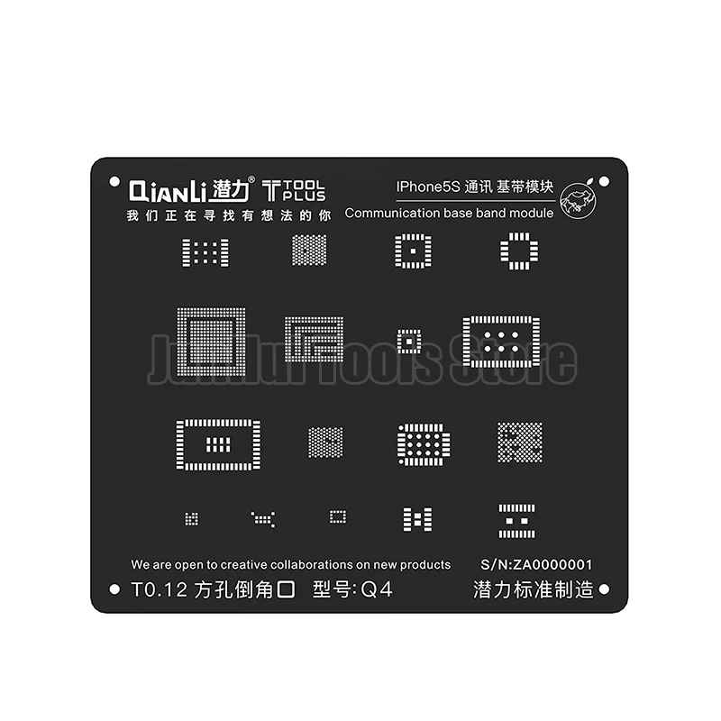 Универсальная черная стальная сетка qianli для ремонта IPHONE 5G/5S/6G/6S/7G/8G базовая полоса