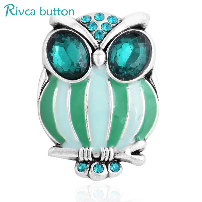 D03441 Rivca Snap Button Jewelry Crystal style 18mm Bracelets Men Colorful Rhinestone Charm For Women | Украшения и аксессуары