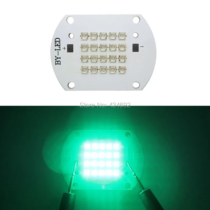 Высокая мощность 60 Вт Epileds Cyan 490nm 30-34V 700-1200mA светодиодный излучатель лампа для DIY
