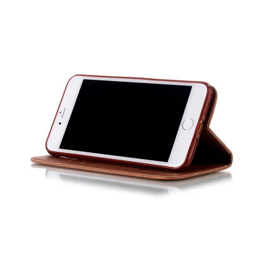 Чехол Marchcover тисненый Ловец снов кожаный чехол для iPhone X 8 7 Plus откидной стенд