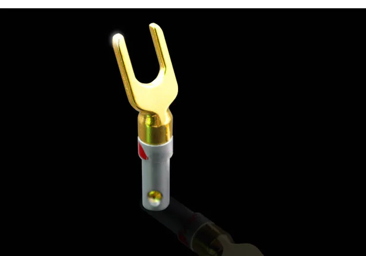 Чистая медь покрытием weld free y plug u разъем акустический Рог плагин|Коннекторы и