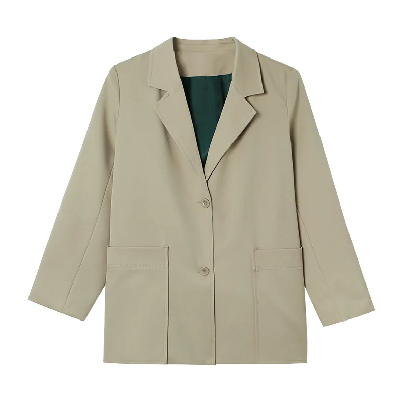 Elegant Notched Collar Bright Color Women Blazer 2019 Single Breasted Female Jacket Outwear Full Sleeve Office Ladies Blaser | Женская
