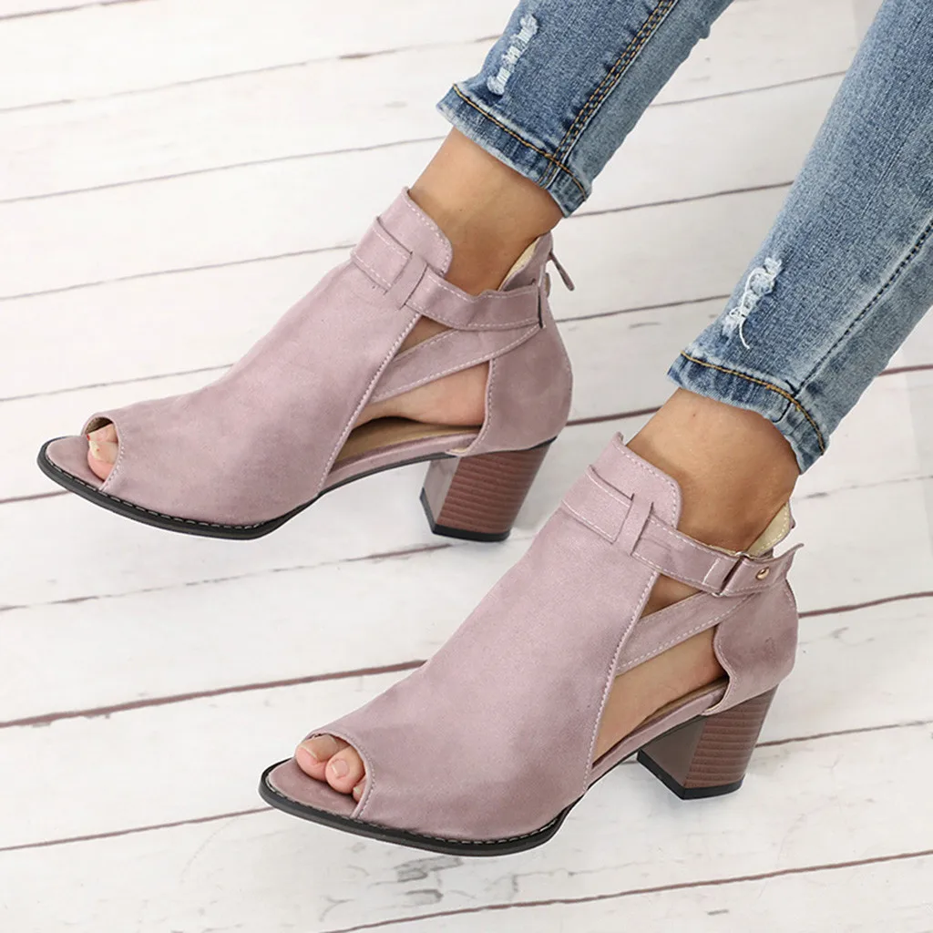 Женские босоножки с открытым носком туфли квадратной застежкой Размеры 35- 43 Y1655