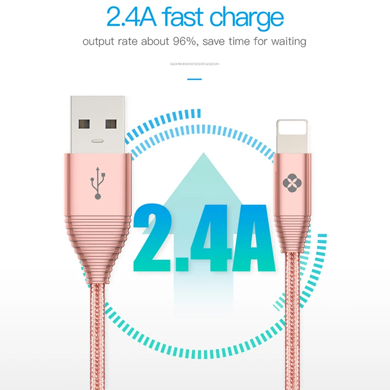 Для iPhone X Кабель TOTU Быстрая зарядка данных USB кабель для 8 7 6 6S Plus 5 5S SE iPad Air мини