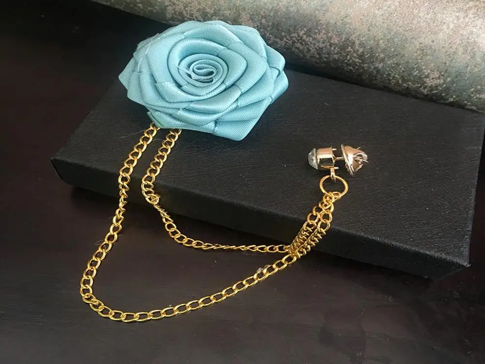 Flower Brooches Унисекс Франция романтический воротник лацкан булавка брошь лук галстук жениха свадебный костюм роза цветок цепь бабочка стразы аксессуары для корсажа - Цвет: Flower Brooches