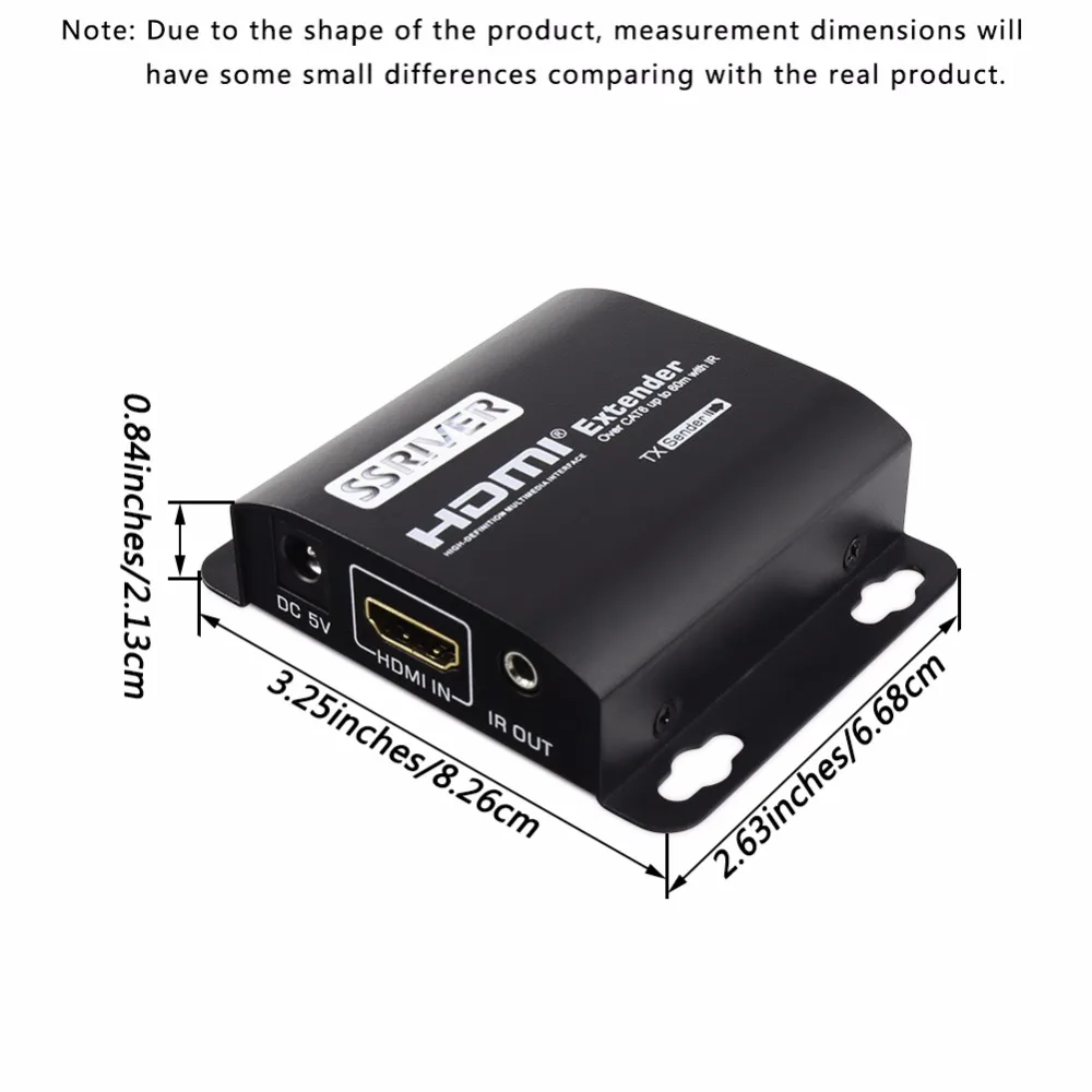 Новый HDMI 1080 P LKV372A ИК конвертер Сетевой удлинитель 60 м RJ45 передатчик TX/RX с более чем