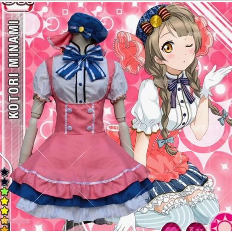 2018 японское аниме Love Live Tojo/ Umi/ Eli/ Hanayo/Nico/Rin конфеты горничная униформа платье