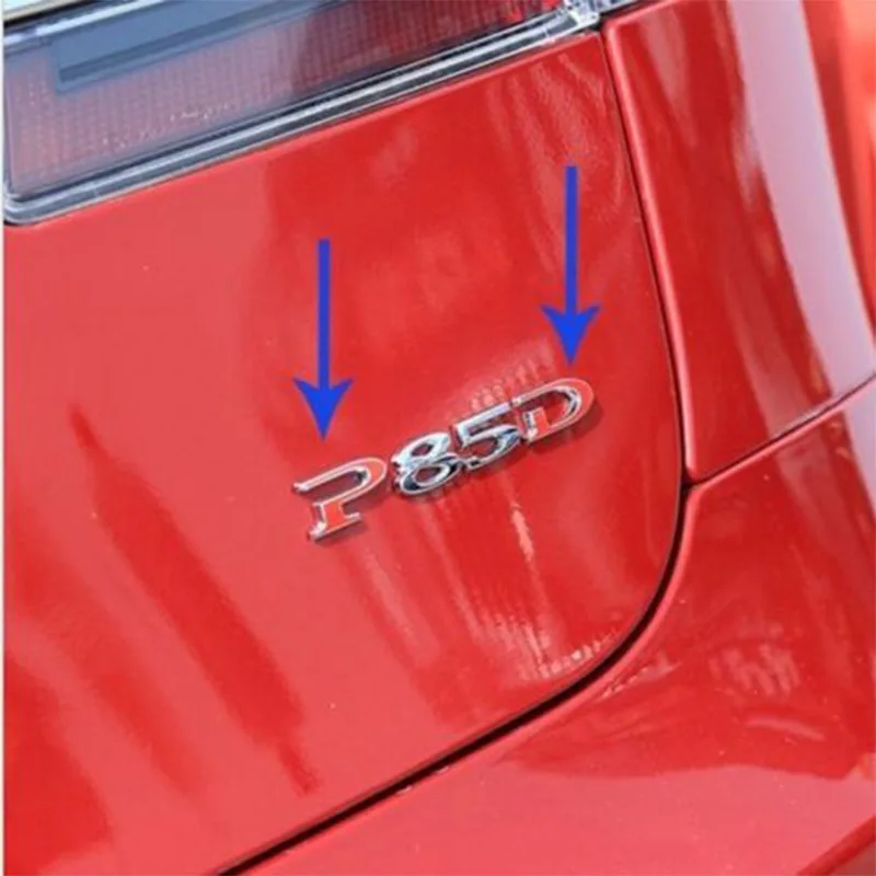 Наклейка Tesla Red Word P и D 1 упаковка значок для Model S P85D P70D 2012 2016|emblem sticker|emblem badgebadge sticker |