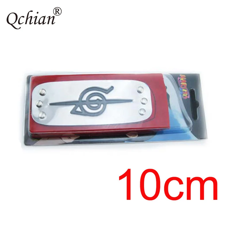 Same as Picture Самурайский Ниндзя Косплей ювелирные изделия реквизит металлический размер 10 см/12 см аниме Наруто повязка на глаза для косплея восстание пояс повязка на голову - Цвет: Same as Picture