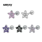 1 шт. женские простые маленькие серьги из титананержавеющей стали, циркониевые Ушные Шпильки для пирсинга, ювелирные изделия, хрящевая спираль, ушные кости, гвозди