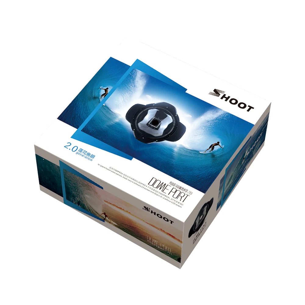 Снимать Зонт 6 дюймов Дайвинг купол Порты и разъёмы для GoPro Hero 4 3 + Камера с