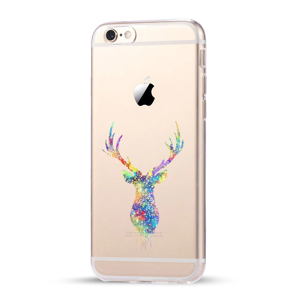 For coque iPhone 6S case 6 Art animal soft silicone TPU cover 2016 new arrivals original for fundas | Мобильные телефоны и