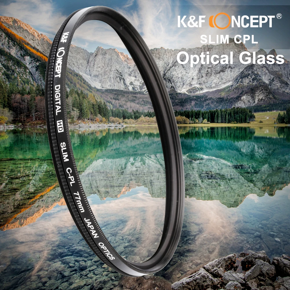 K&ampF КОНЦЕПЦИЯ Сверхтонкий CPL Фильтр для Объектива фильтр воды Поляризатор