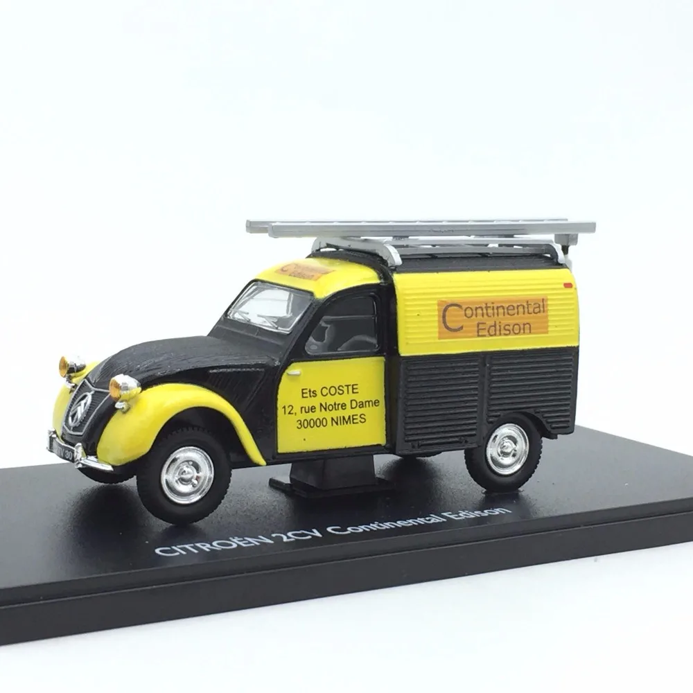 1/43 редкая модель Citroen 2CV непрерывный Эдисон винтажная Инженерная модель автомобиля коллекционная модель литая модель игрушечного автомобиля