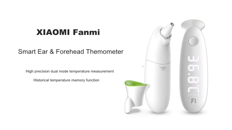 Fanmi двойной смарт-термометр для ушей и лба, 3D зонд, Автоматический зонд, точный светодиодный термометр с цифровым дисплеем