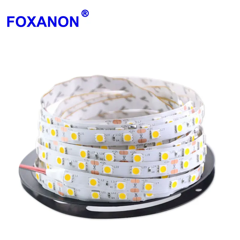 СВЕТОДИОДНАЯ лента SMD 5050 RGB гибкая декоративная Водонепроницаемая LED лампа 12 В