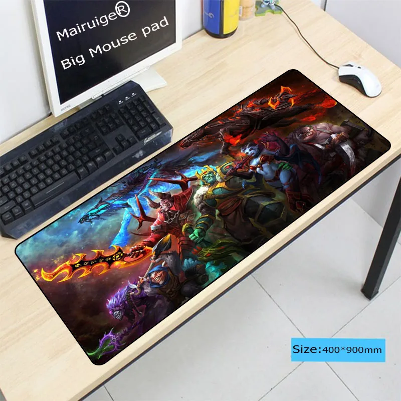 Резиновый игровой коврик Mairuige DOTA 2 с застежкой по краю для мыши настольные