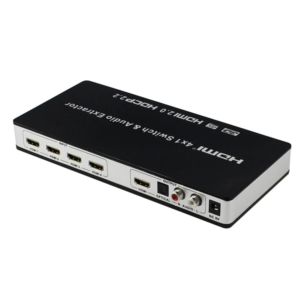 KVM коммутатор HDMI 4 в 1 выход Hdmi аудио сплиттер HDMI2.0 HDCP2.2 версия 4K 60HZ видео