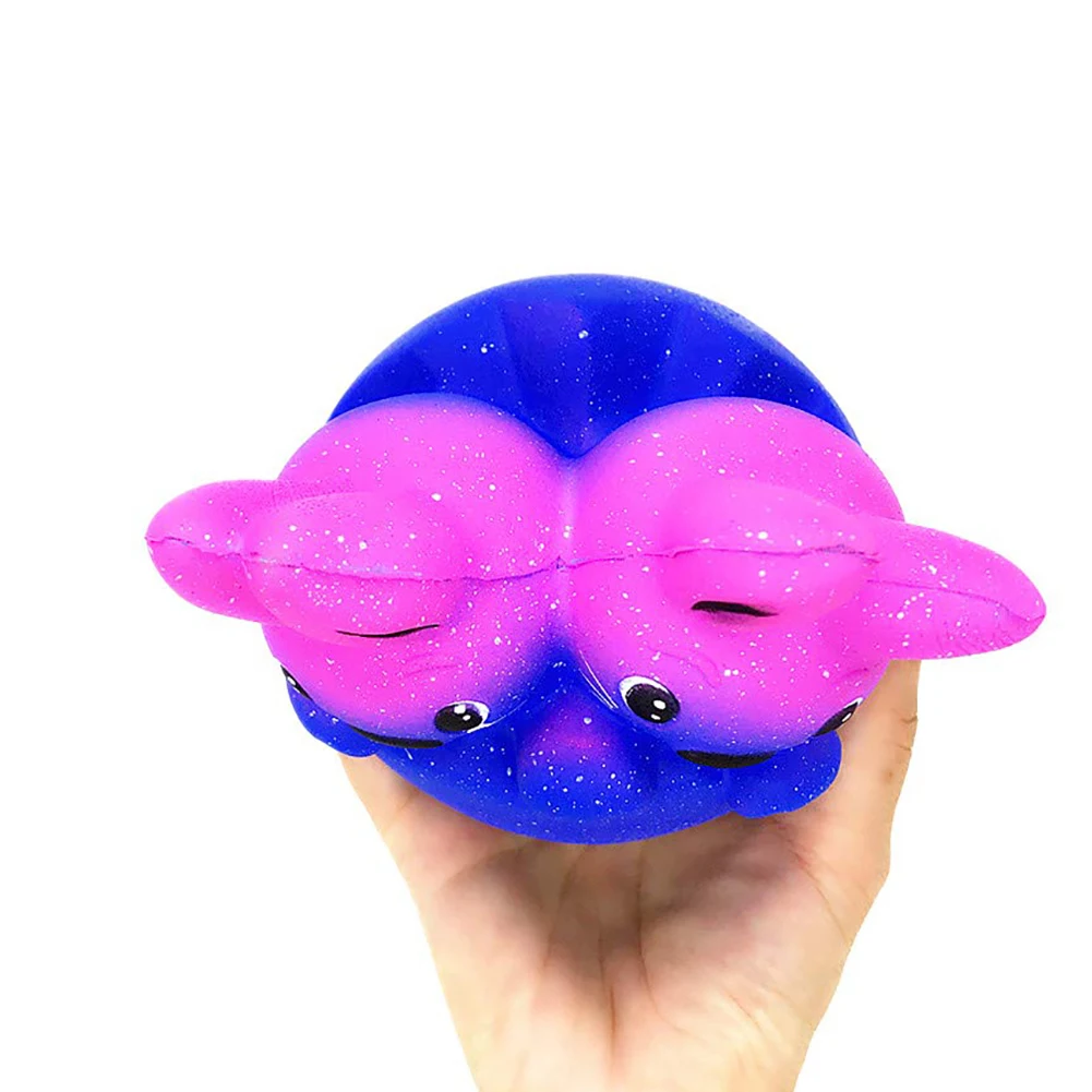 Милый Galaxy Dual Rabbit Squishies медленный рост Ароматические сжимающие детские игрушки подарок