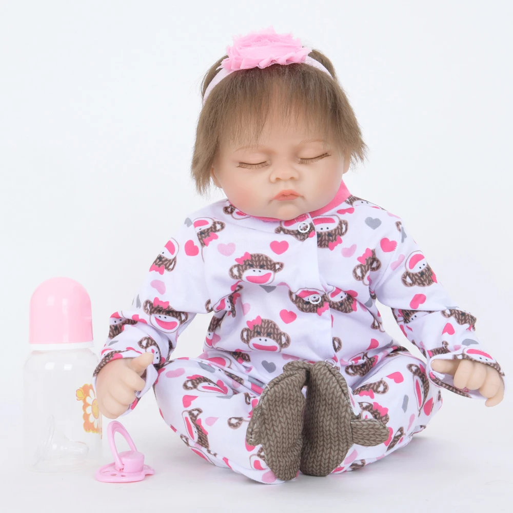 Новейший стиль Reborn Baby Doll продукт 22 дюймов 55 см хлопок тело силиконовые для