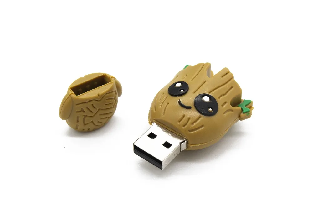 Милый мультфильм 2,0 USB флэш-накопитель RGOOT Подлинная Емкость 4 ГБ 8 ГБ 16 ГБ 32 ГБ 64 ГБ дерево стражи флешки