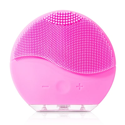 Pink Новое поступление, косметическая продукция для личной гигиены, Водонепроницаемая силиконовая мини-щетка для чистки лица - Цвет: Pink