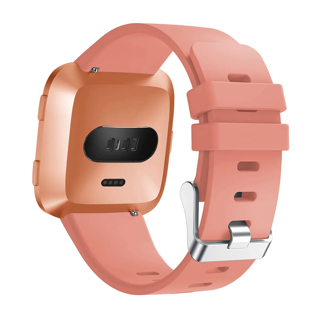 Sport Silicone Wristband Strap Bracelet For Fitbit Versa Smart Watch Replacement Band Soft Rubber Wrist S/L Size | Наручные часы
