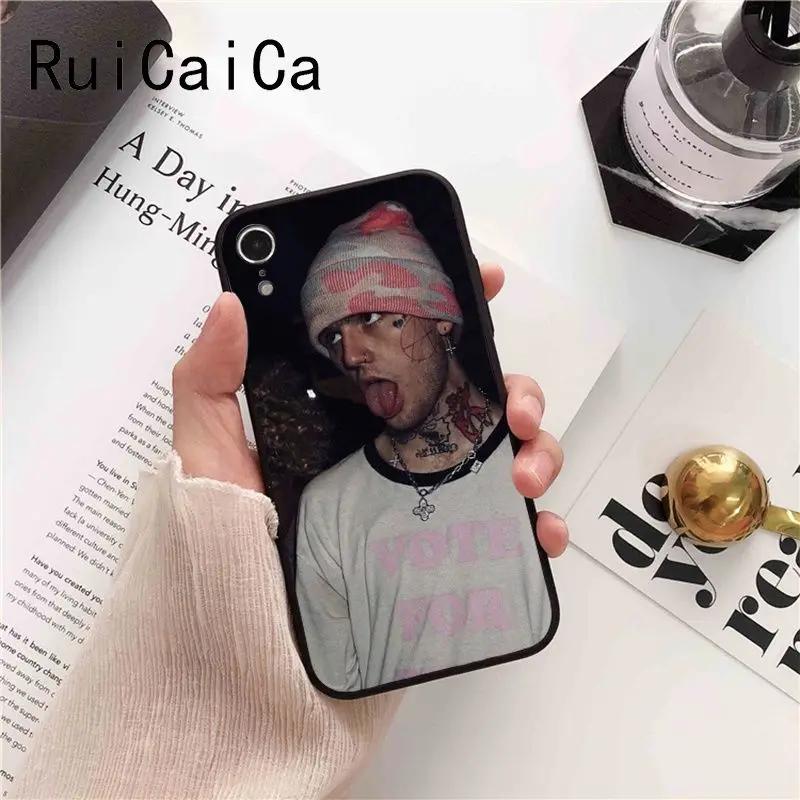 Чехол для телефона Ruicaica Lil Peep hellboy Life is Beautiful Cry Baby Black iPhone 5 5Sx 6 7 7plus 8 8Plus X XS MAX XR 10 |