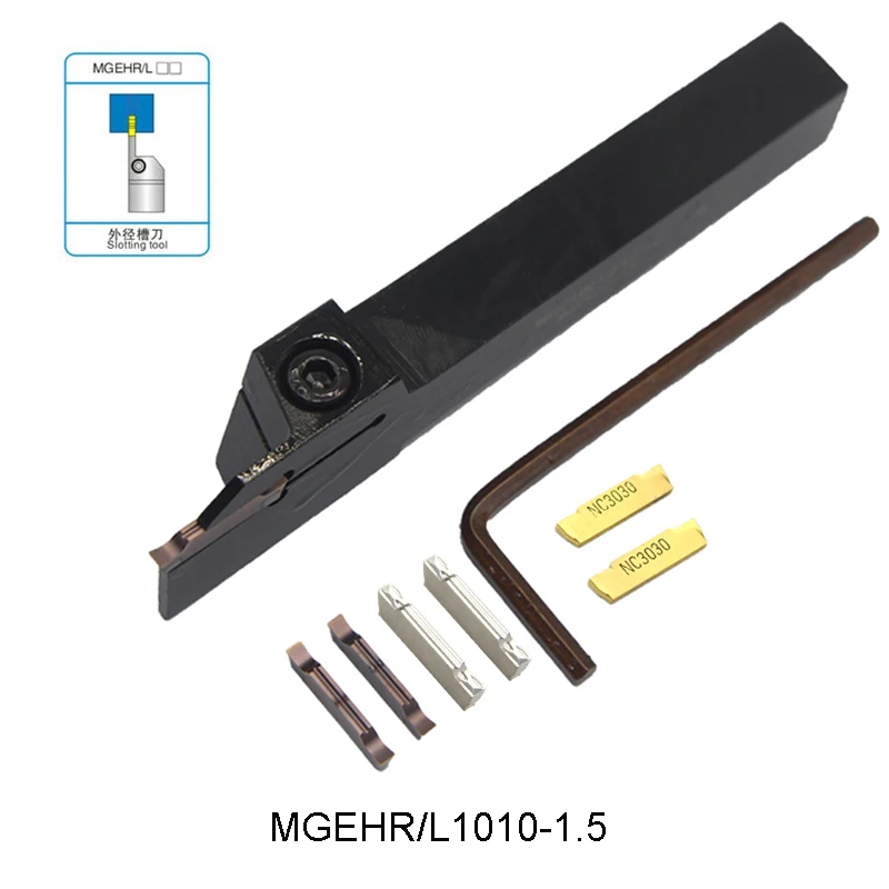 

MGEHR1010-1.5 MGEHL1010-1.5 MGEHR 1010 1.5 Extermal grooving turning tool slotting tool for MGMN150 MGMN 150 inserts