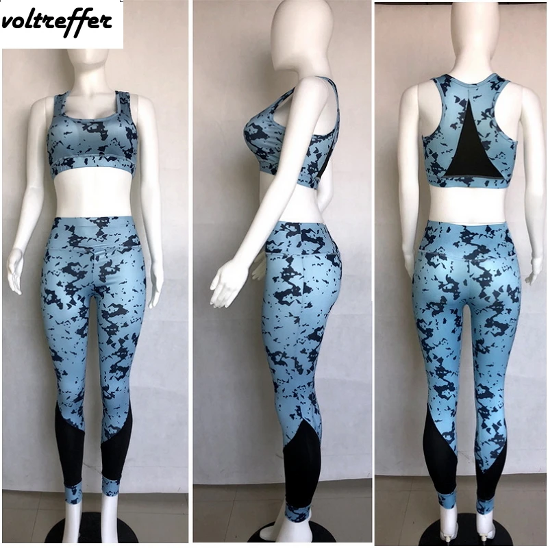 Женский облегающий Костюм двойка Tye Dye Синий Облегающий боди с принтом