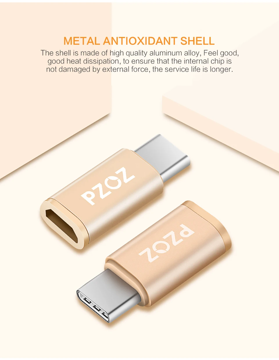 PZOZ Usb 3,1 type C штекер для Micro USB Женский Синхронизация зарядки type-c адаптер USB C для Micro адаптер для samsung huawei mate 10