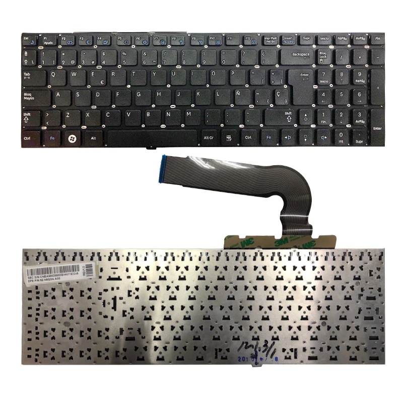 Новая клавиатура для ноутбука SAMSUNG RF510 RF511 QX530 RC530 серия Черная с версией