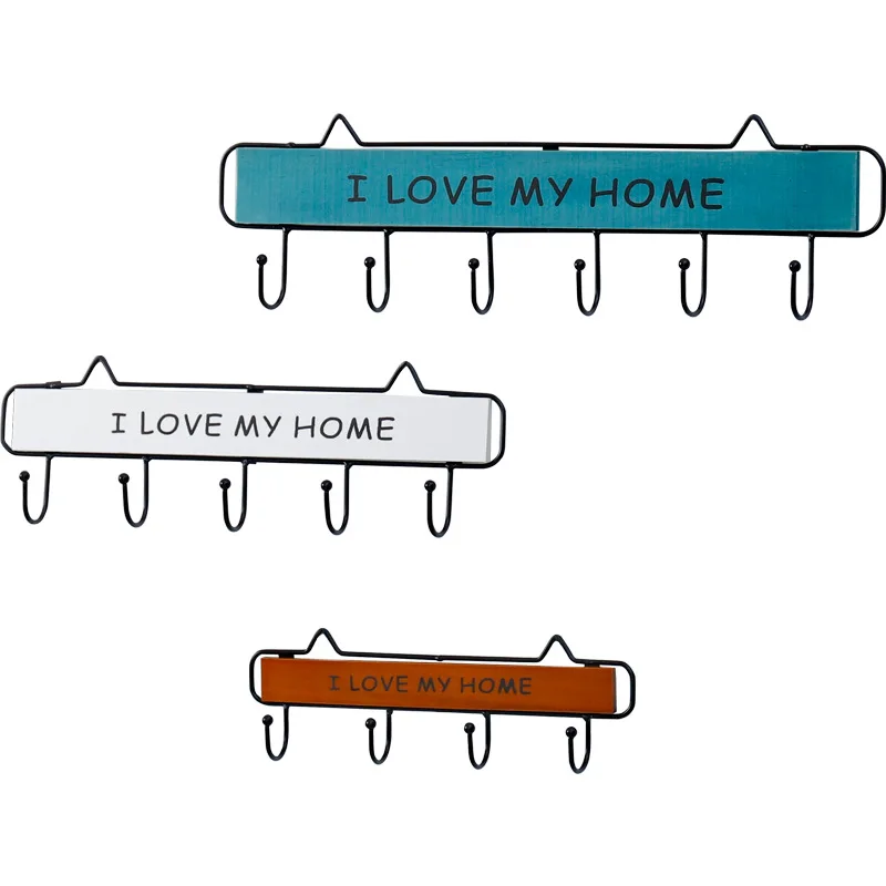 

Vintage Wooden Key Hook Clothes Storage Holder 29x9.5cm Wall Hanging Hanger Home Decor Hanger Accessories Coat Hooks