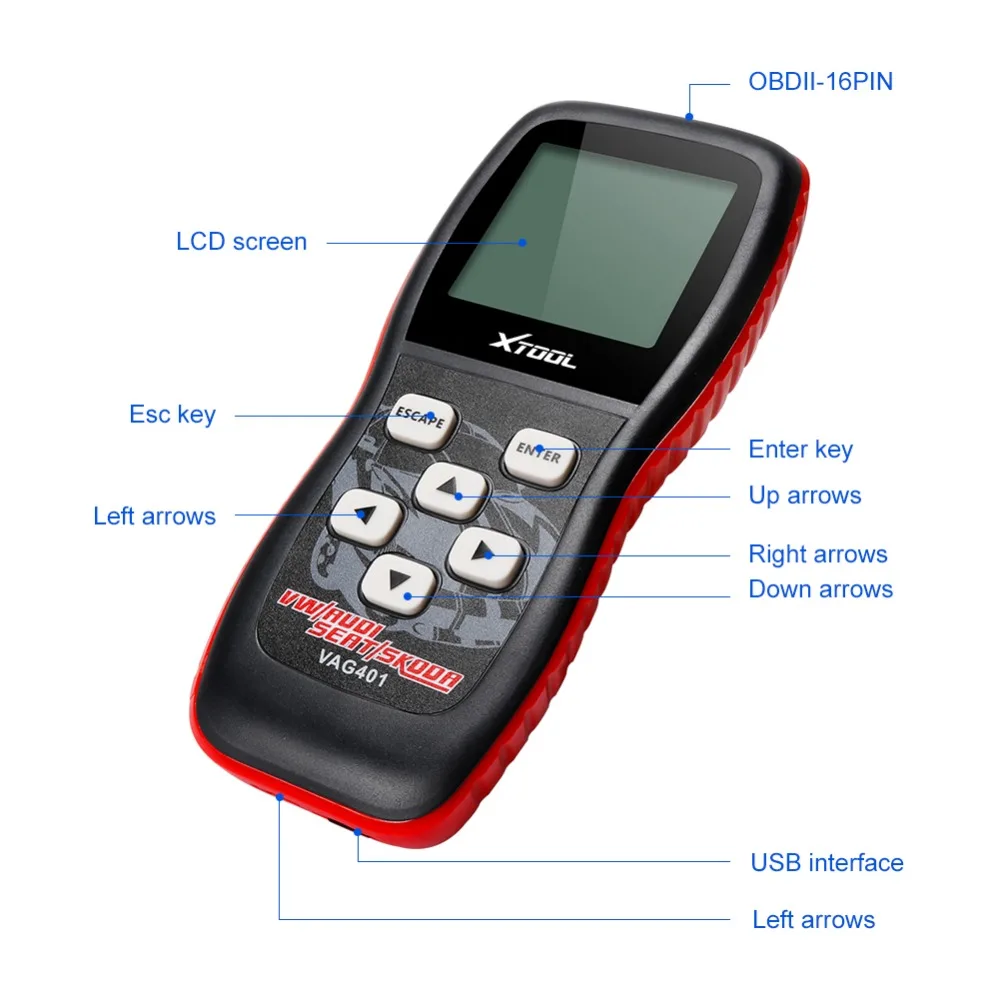 VAG401 Professional Code Reader Scanner OBD2 Auto diagnostic Tool for AUDI/SEAT/SKODA/VW VAG 401 Automobiles |
