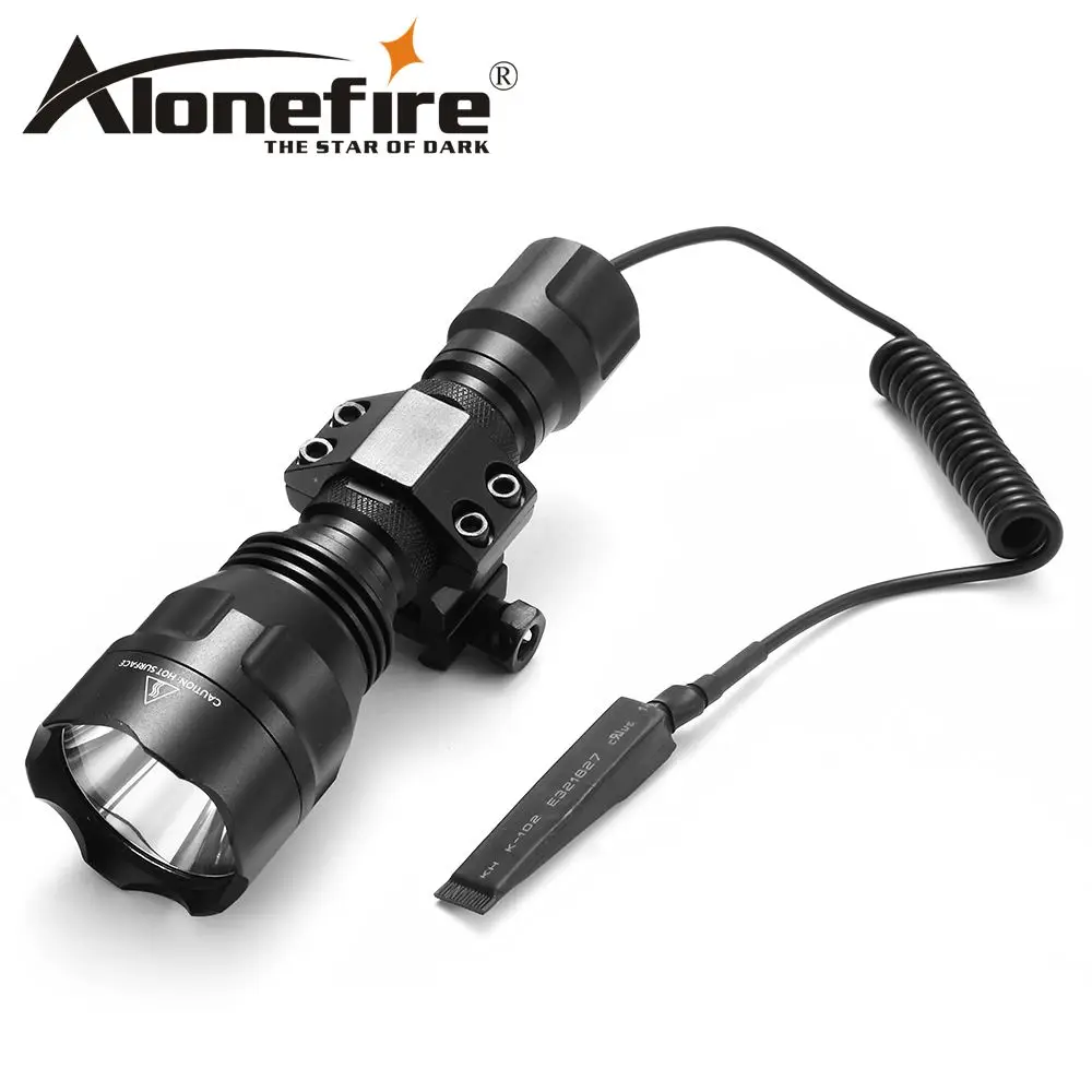 AloneFire C8 CREE XM L2 T6 светодиодный тактический флэш светильник фонарь страйкбол