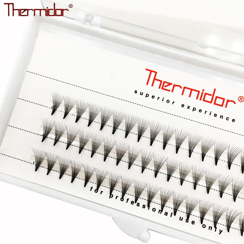 Thermidor объемные ресницы для наращивания мягкие натуральные волоконные