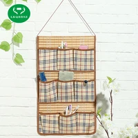 wardrobe closet hanger storage organizer rack with 9 pockets christmas gifts bag purse handbag tote bamboo