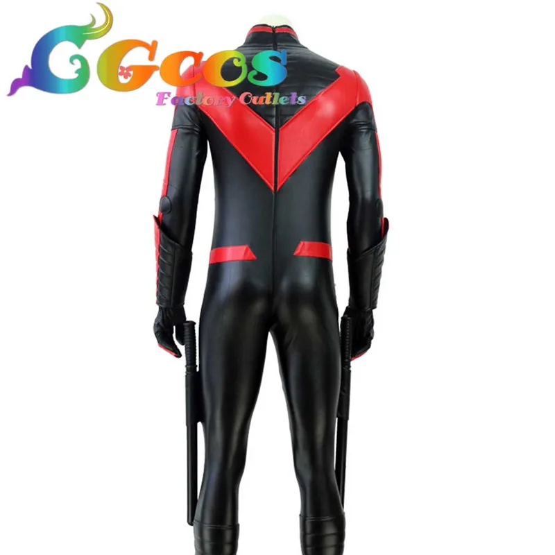CGCOS Бесплатная доставка Бэтмен Arkham City Nightwing Дик Грейсон маскарадный костюм для