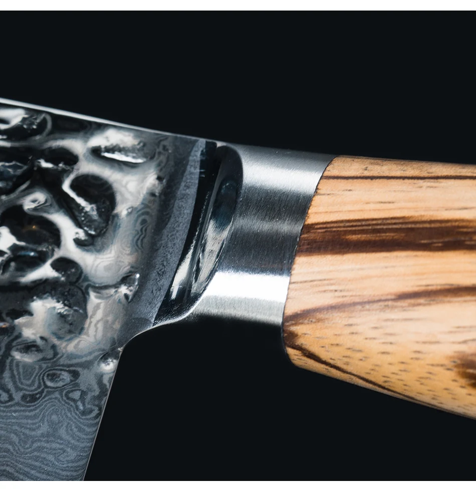 6,5 дюймов японский кухонный нож шеф-повара Santoku из нержавеющей стали 67 лазеров дамасский узор Овощной острый нож разделочный нож