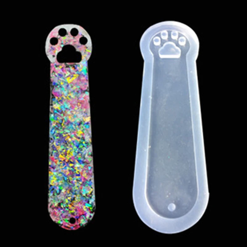 Полностью зеркальная пустая кошачья коготь Закладка форма Прозрачная