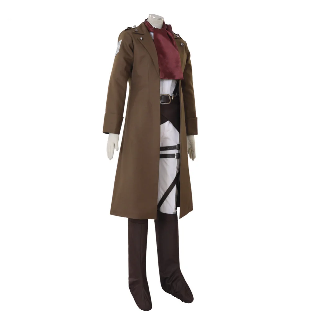 Длинный костюм для косплея из фильма атака на Титанов