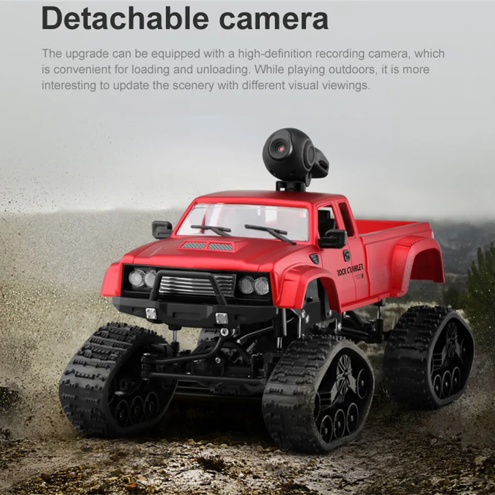 1:16 RC грузовик пикап скалолазание машина 0.3MP HD wifi камера Багги Детские игрушки 4WD двойные двигатели Bigfoot грузовик