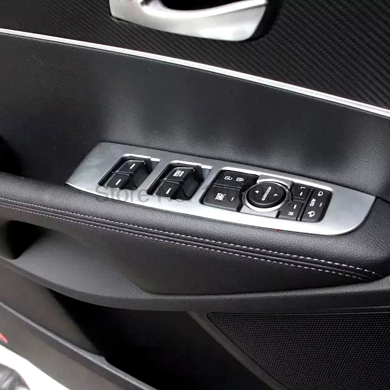 Для Kia Sorento L 2015 LHD ABS хром 4 шт. дверная крышка подлокотника стеклоподъемник