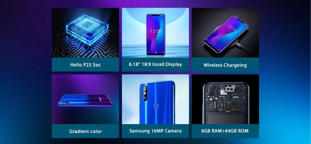 OUKITEL U23 6 18 &quotAndroid8.1 мобильный телефон с двумя слотами sim карты MTK6763T Helio P23 Octa Core ГБ 64