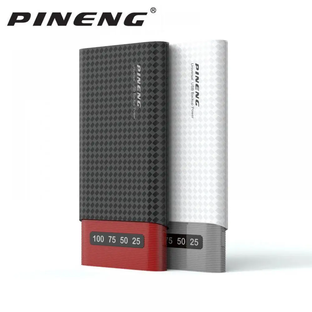 PINENG power Bank 10000 мА/ч PN 981 внешний аккумулятор светодиодный индикатор двойной USB