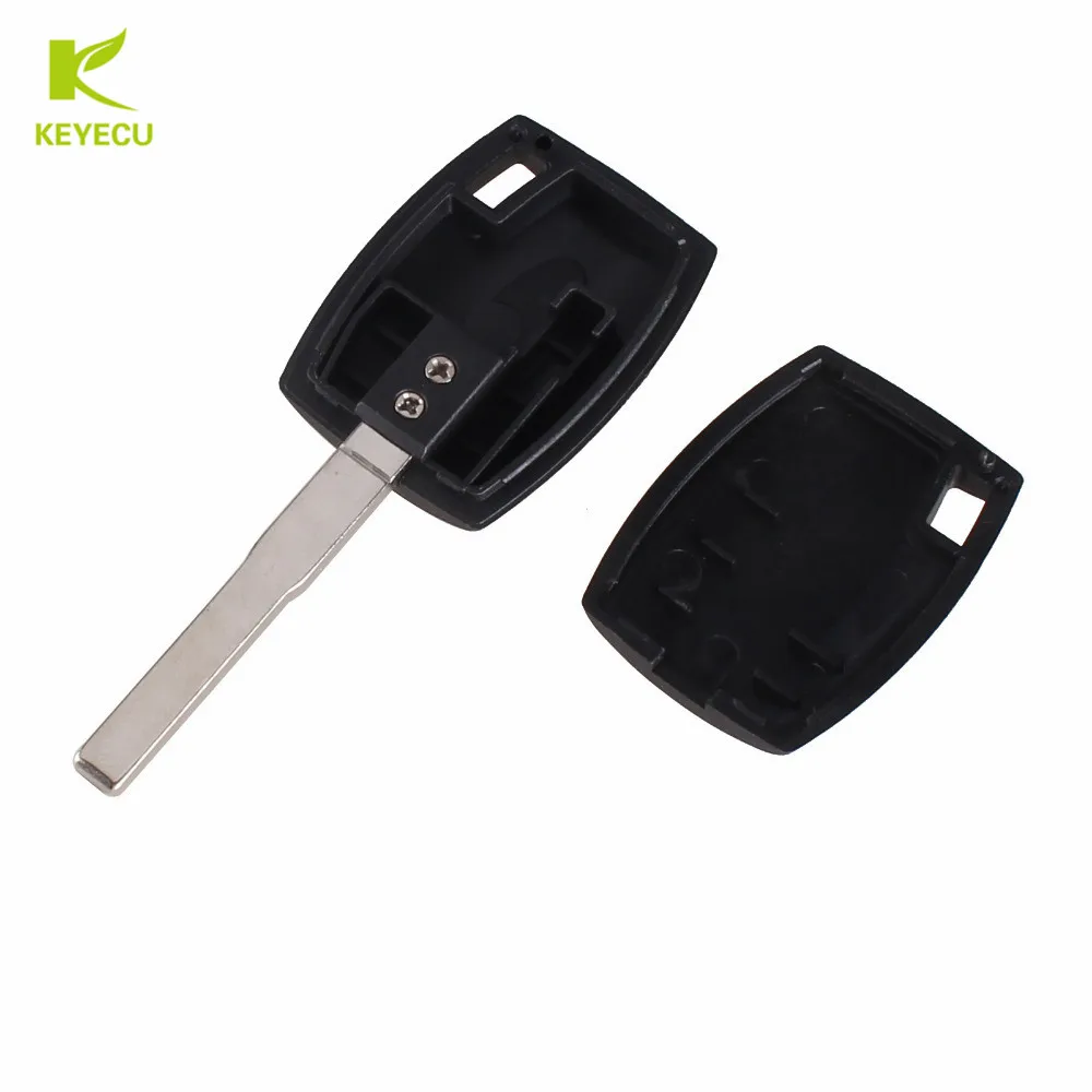 Запасной чехол KEYECU для ключей транспондера Ford Fiesta Mondeo Focus C Max S Galaxy Kuga с лезвием HU101